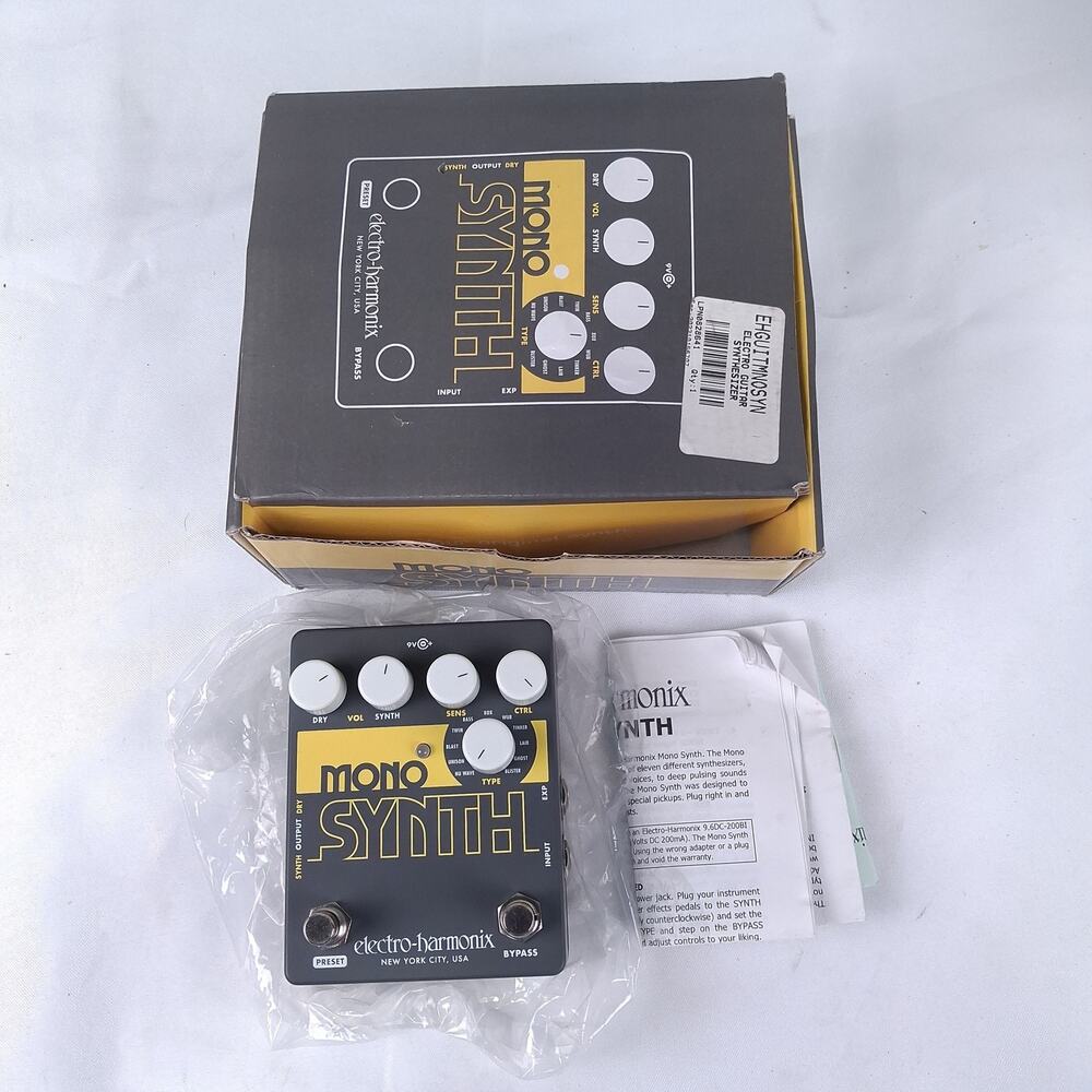 Electro-Harmonix Mono Synth Guitar Synthesizer Pedal EHGUITMOSYN NIB